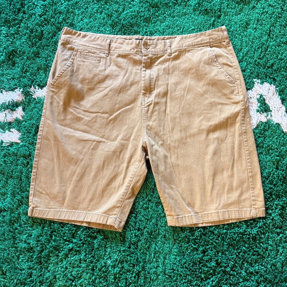 Blu Rock New York Men's Tan Chino Shorts‎ Size 42 Casual Everyday Wear